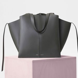 SOLD Celine Trifold Vertical Tote in Stone Green